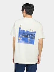 adidas Originals White Paris Graphic T-Shirt - Image 2 of 7