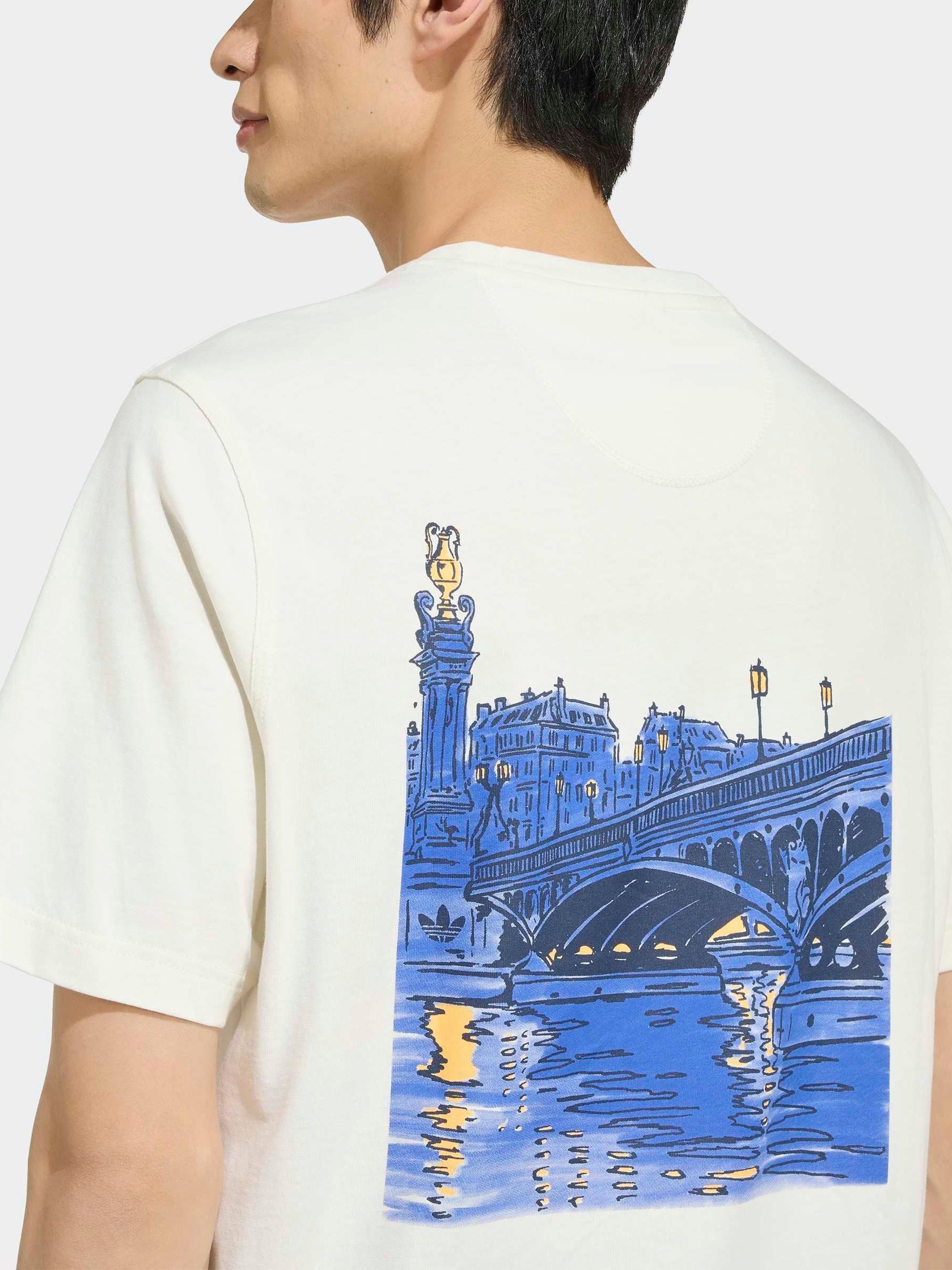 Buy adidas Originals White Paris Graphic T-Shirt from Next USA
