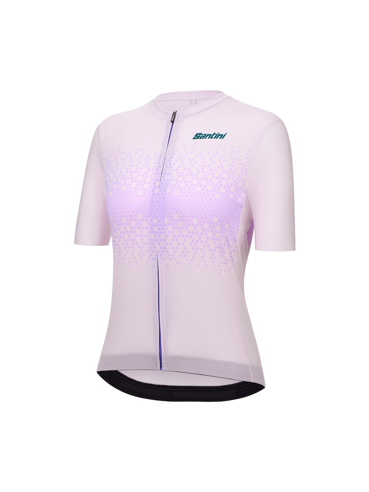 Santini Purple Moon Cycling Short Sleeve Print Jersey - Image 2 of 7 Santini Purple Moon Cycling Short Sleeve Print Jersey - Image 2 of 7
