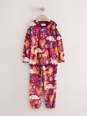 Plum Purple Cosy Fleece Pyjamas (3-16yrs) - Image 1 of 4