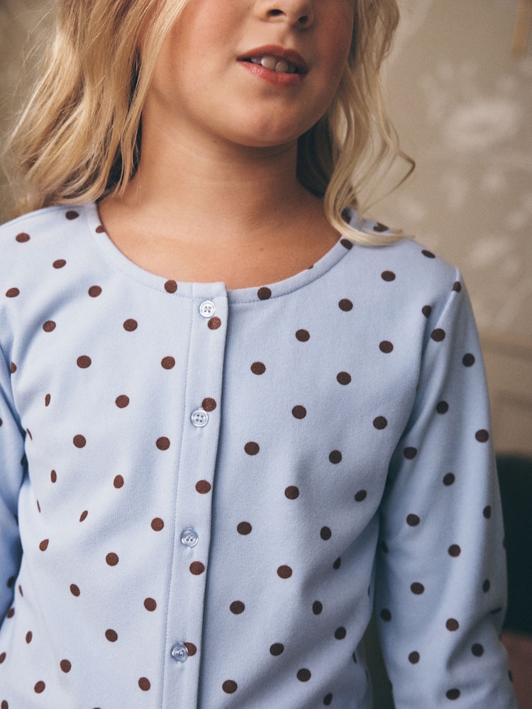 Blue Cosy Fleece Cardigan Pyjamas (3-16yrs) - Image 4 of 4