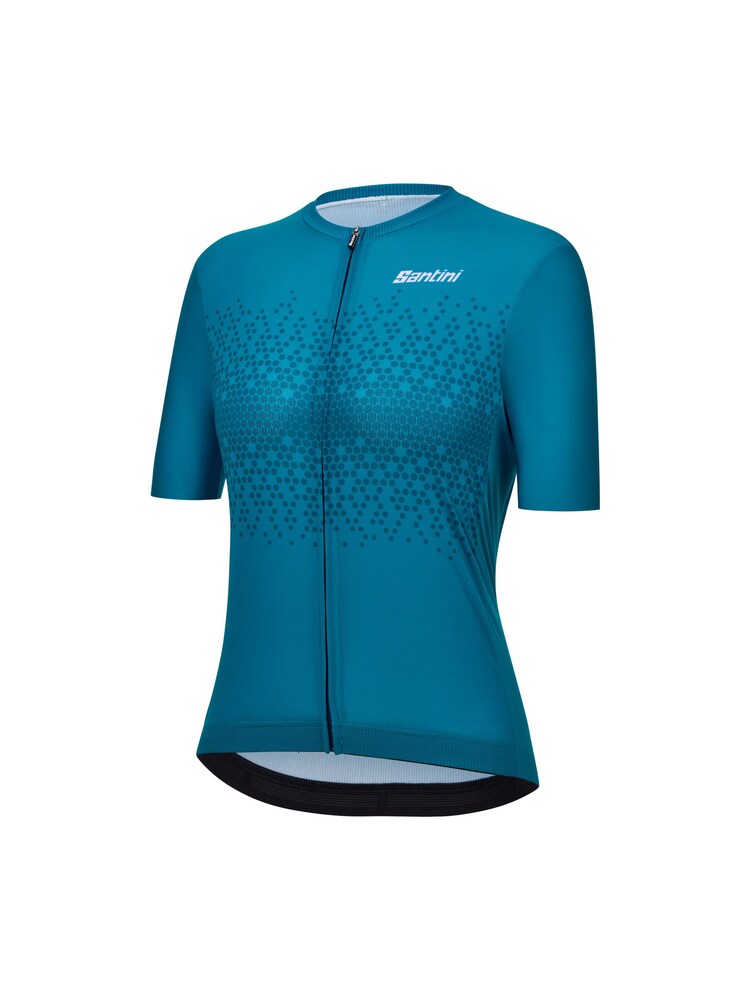 Santini Blue Moon Cycling Short Sleeve Print Jersey - Image 2 of 5 Santini Blue Moon Cycling Short Sleeve Print Jersey - Image 2 of 5