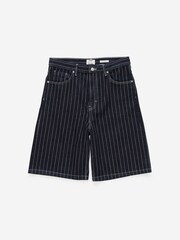 Cotton On Pinstripe Blue Super Baggy Jort Shorts - Image 6 of 8