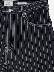 Cotton On Pinstripe Blue Super Baggy Jort Shorts - Image 7 of 8