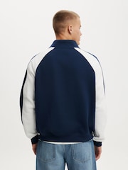 Cotton On Blue Zip Graphic Fleece - Image 2 of 4
