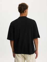 Cotton On Washed Black Box Fit Knit Shirt - Image 2 of 4