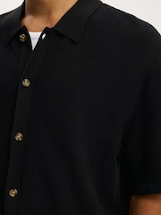 Cotton On Washed Black Box Fit Knit Shirt - Image 4 of 4