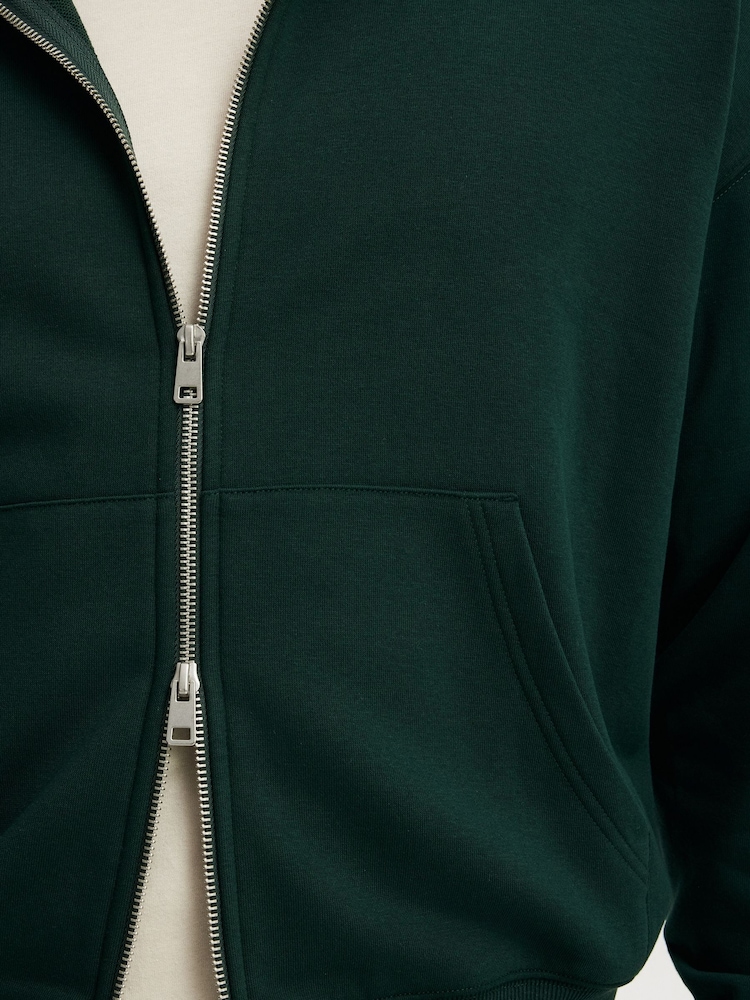Cotton On Green Zip Up Hoodie - Image 5 of 5