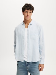 Cotton On Relaxed Linen Long Sleeve Shirt - Εικόνα 1 του 4