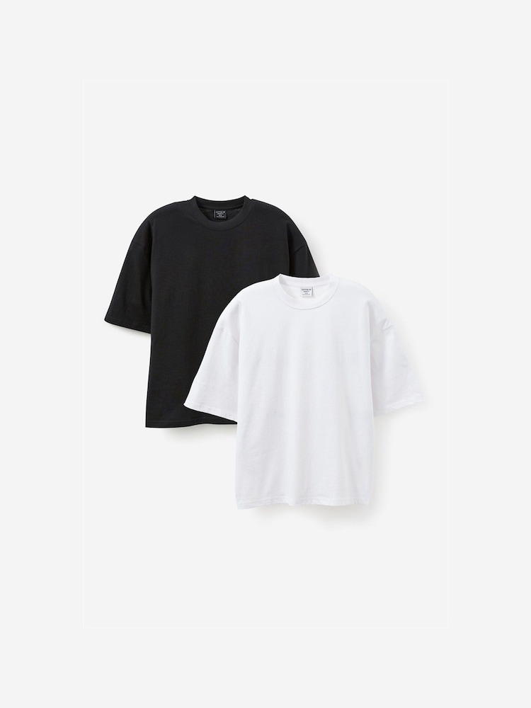 Cotton On White 2 Pack Cropped Fit T-Shirt - Image 1 of 1 Cotton On White 2 Pack Cropped Fit T-Shirt - Image 1 of 1