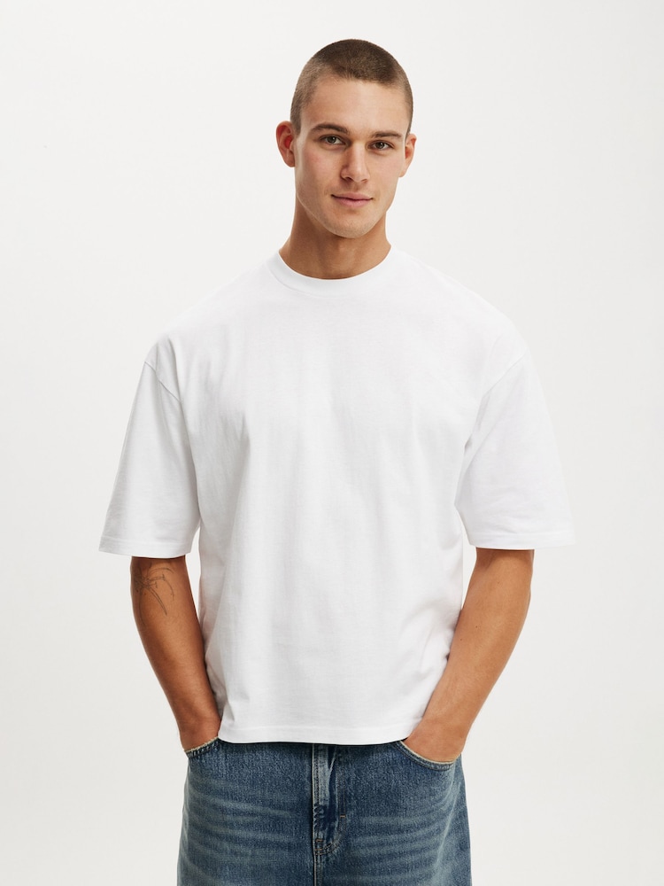 Cotton On White 2 Pack Cropped Fit T-Shirt - Image 2 of 5
