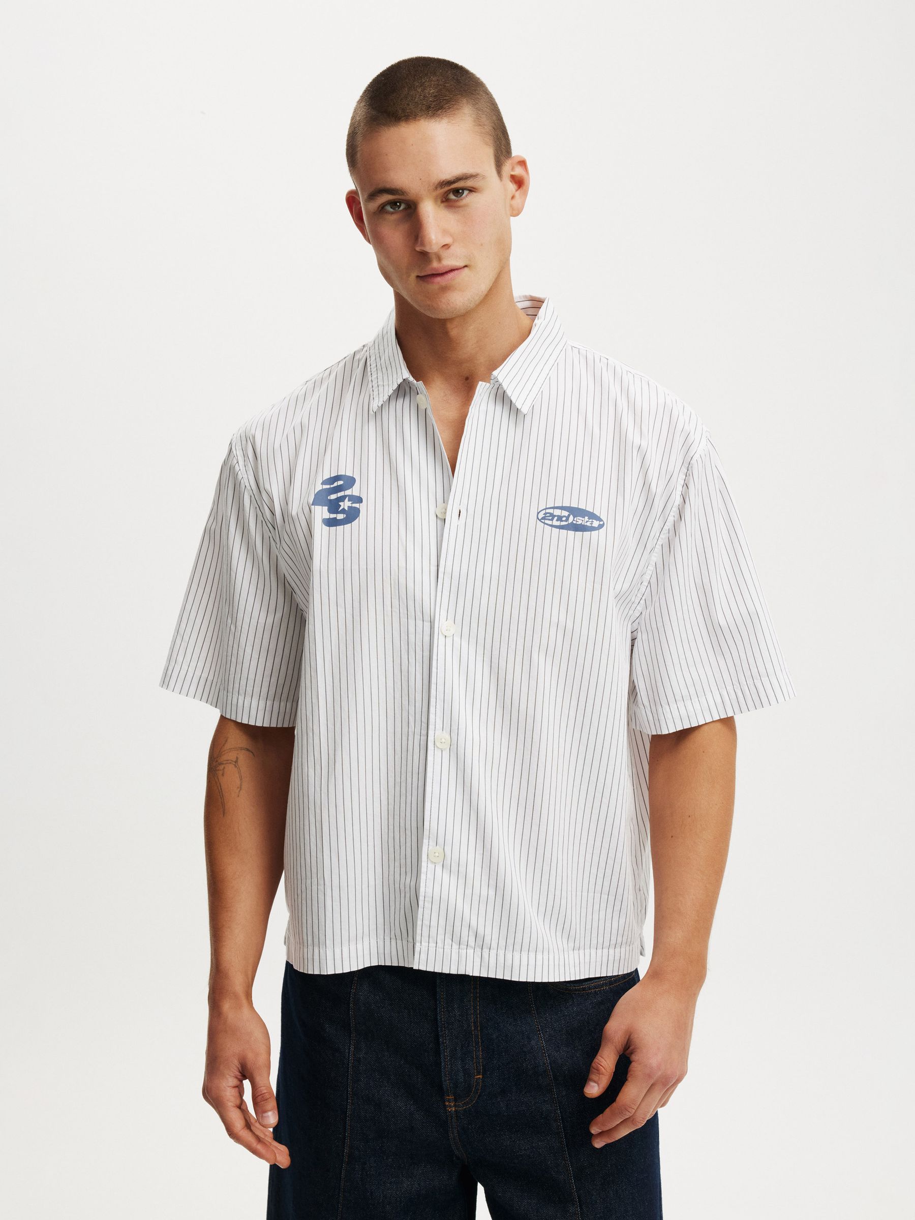 Comprar Branco - Cotton On Alex Short Sleeve Shirt from Next Brazil