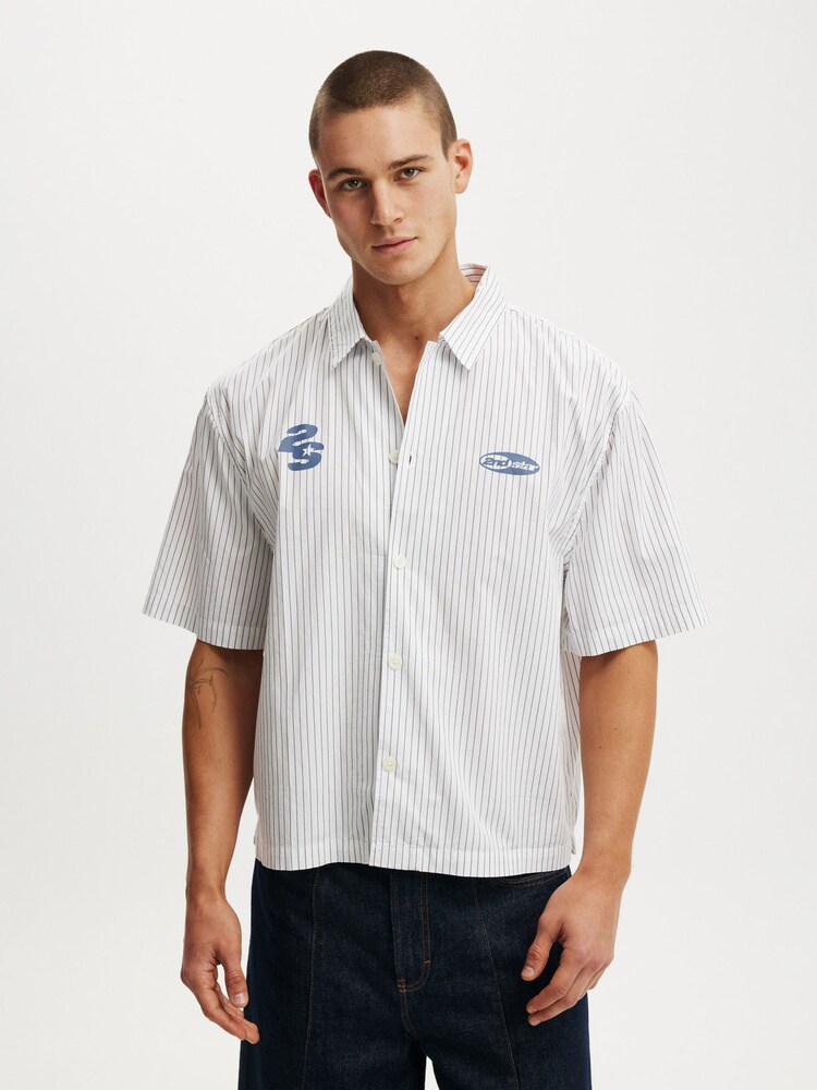 Cotton On White Alex Short Sleeve Shirt - Image 1 of 5