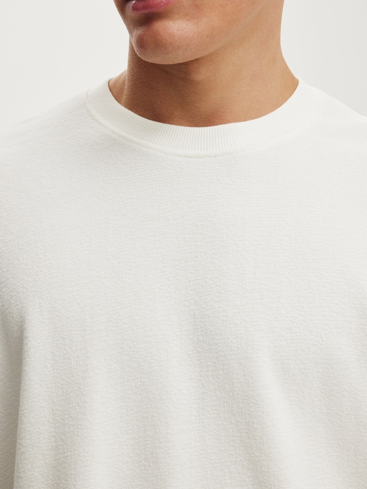 Cotton On Vintage White Terry Cropped Fit T-Shirt - Image 4 of 4