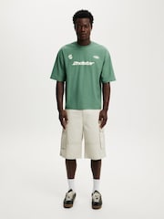 Cotton On Green Cropped Fit Graphic T-Shirt - Image 3 of 8
