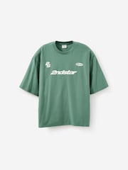 Cotton On Green Cropped Fit Graphic T-Shirt - Image 6 of 8
