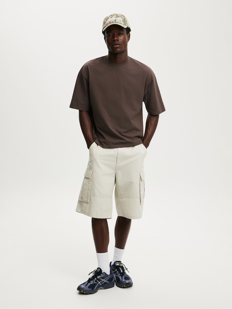 Cotton On Washed Chocolate Cropped Fit T-Shirt - Image 4 of 4 Cotton On Washed Chocolate Cropped Fit T-Shirt - Image 4 of 4