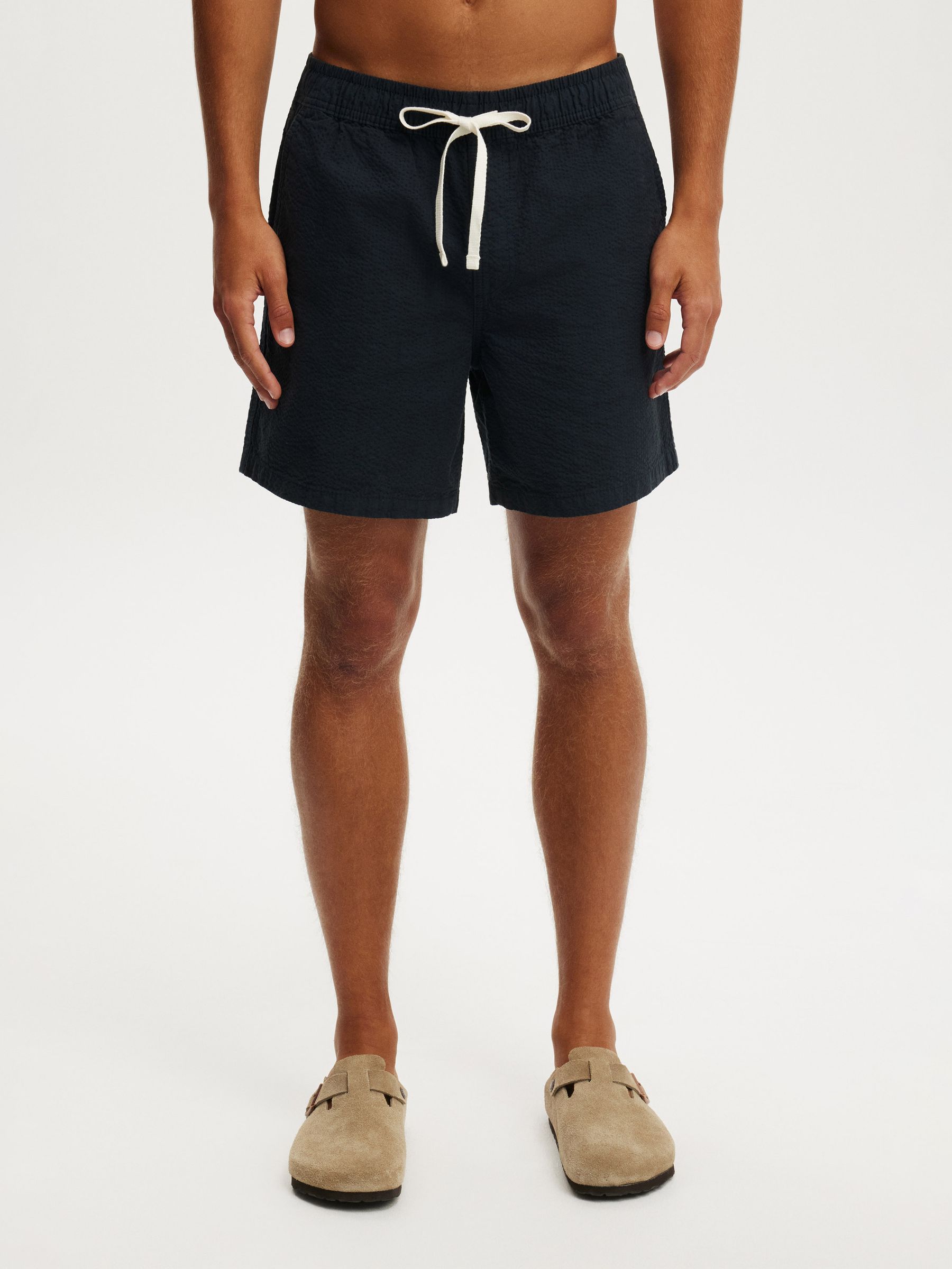 Buy Cotton On Navy Seersucker Easy Shorts from Next USA