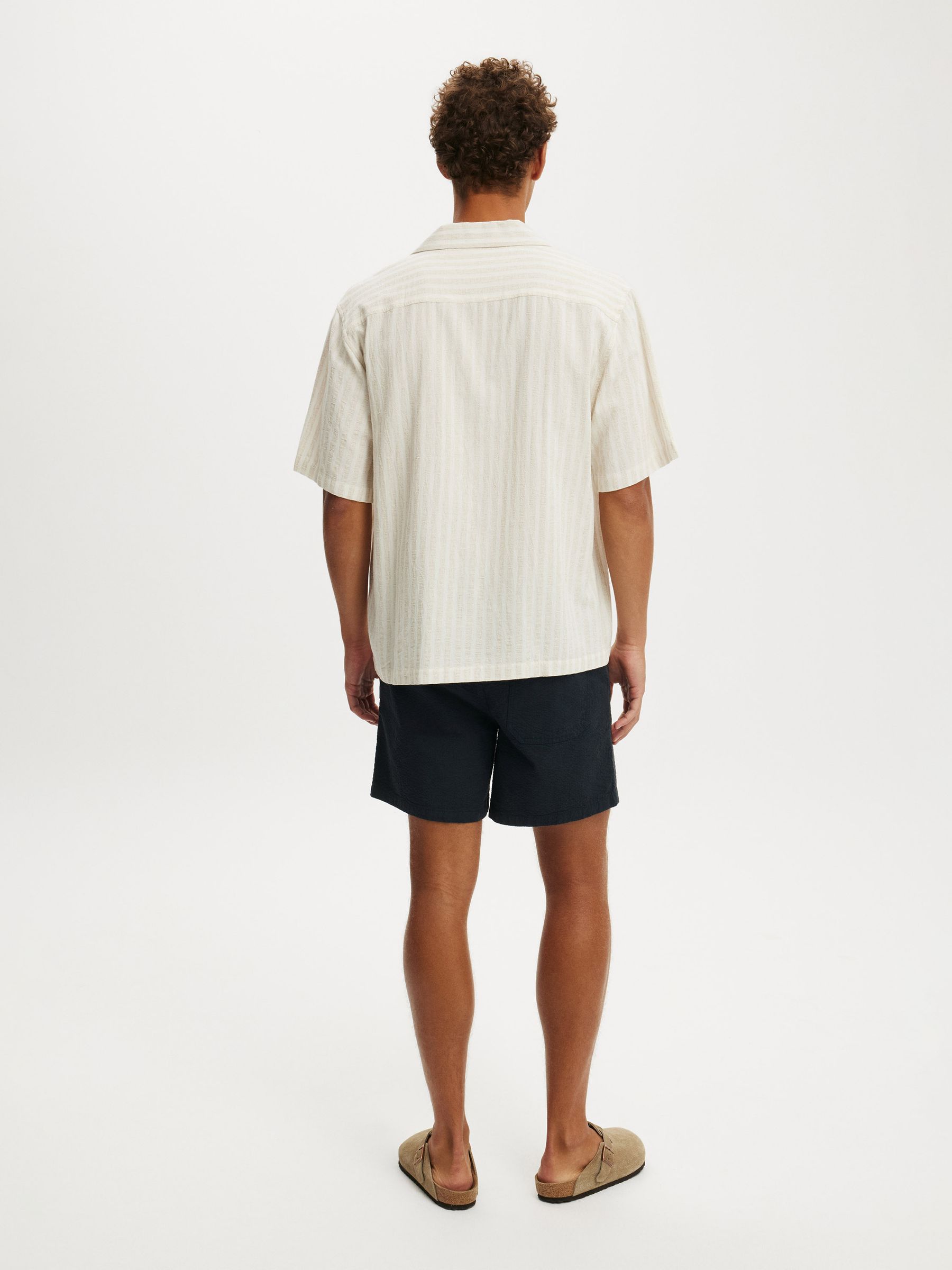 Buy Cotton On Navy Seersucker Easy Shorts from Next USA