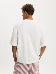 Cotton On White Box Fit Knit Shirt - Image 2 of 4