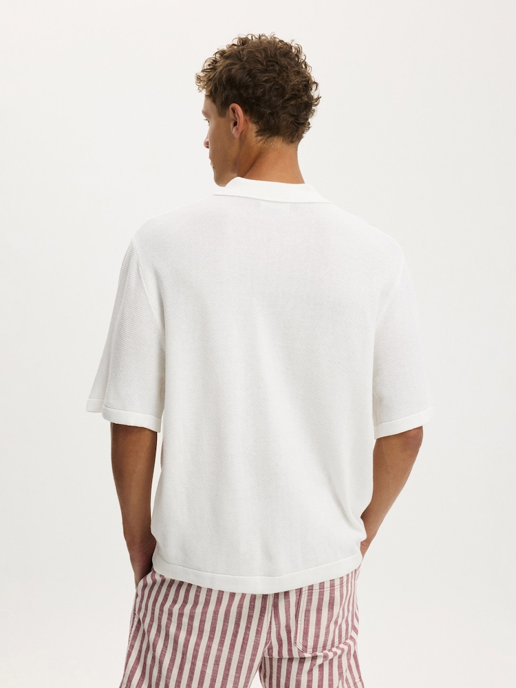 Cotton On White Box Fit Knit Shirt - Image 2 of 4