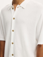 Cotton On White Box Fit Knit Shirt - Image 4 of 4