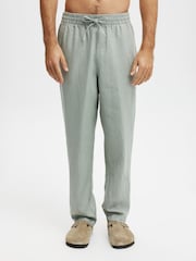 Cotton On Green Linen Trousers - Image 1 of 5