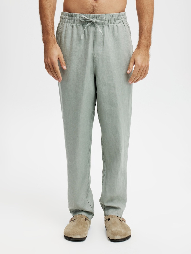 Cotton On Green Linen Trousers - Image 1 of 5