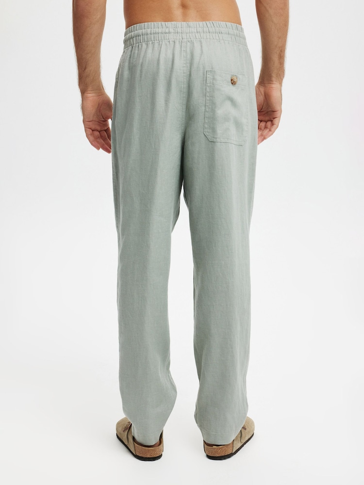 Cotton On Green Linen Trousers - Image 2 of 5