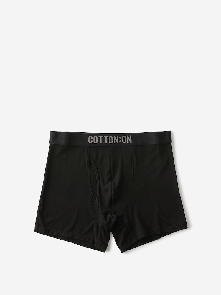 Cotton On Black Bamboo Trunks 3 Pack - Image 3 of 3 Cotton On Black Bamboo Trunks 3 Pack - Image 3 of 3