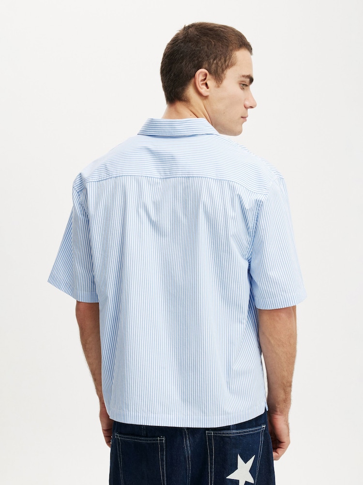 Cotton On Blue Alex Short Sleeve Shirt - Image 2 of 4
