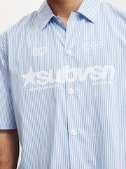 Cotton On Blue Alex Short Sleeve Shirt - Image 4 of 4