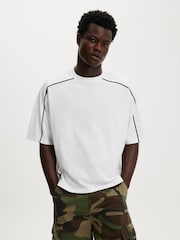 Cotton On White/Black Cropped Fit T-Shirt - Image 1 of 4
