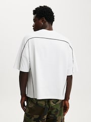Cotton On White/Black Cropped Fit T-Shirt - Image 2 of 4