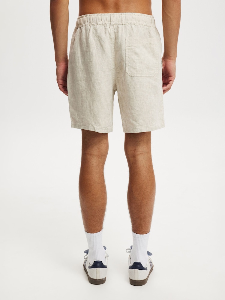 Cotton On Nude Linen Easy Shorts - Image 2 of 6