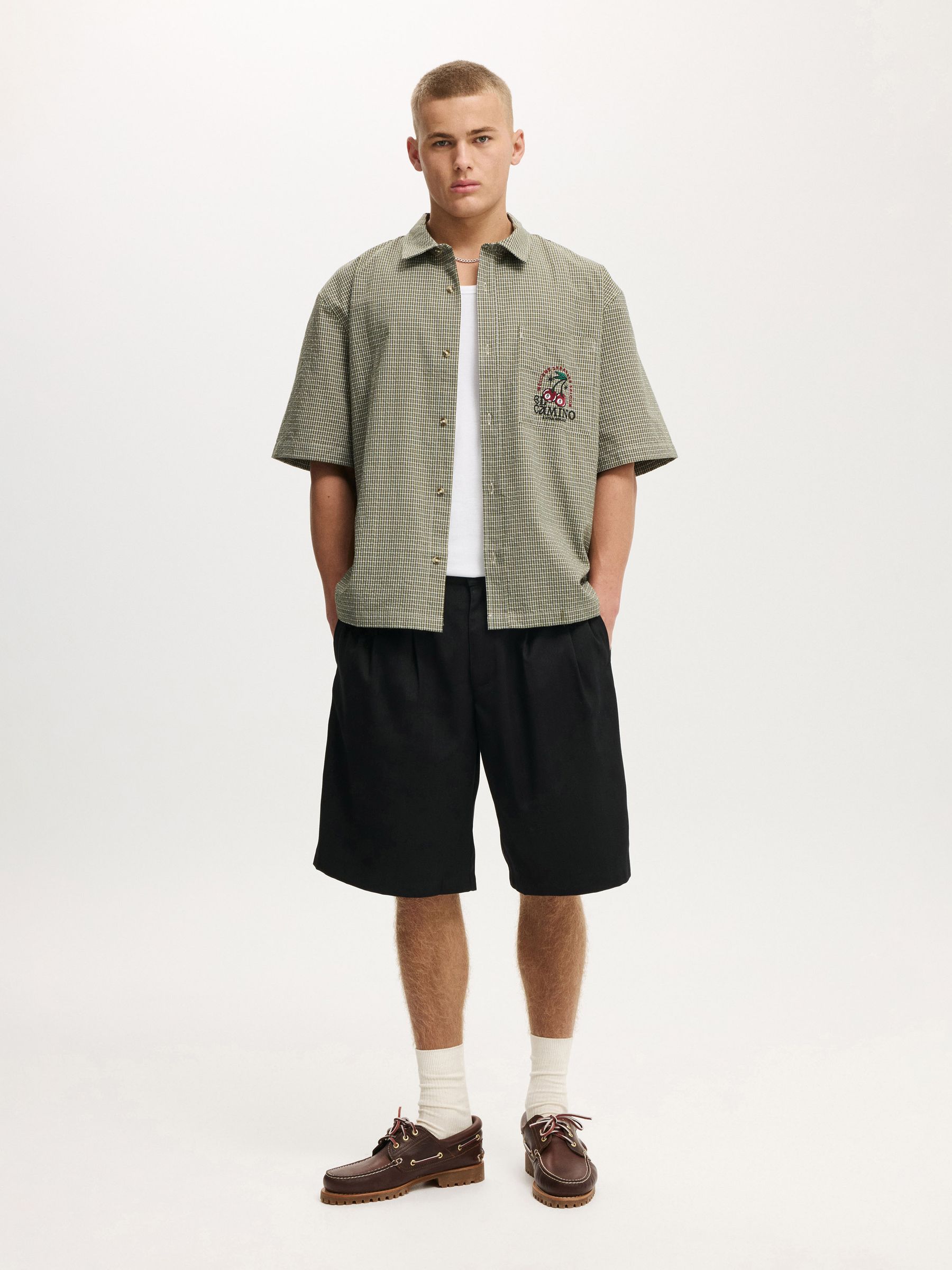 Buy Cotton On Green Darcy Short Sleeve Shirt from Next USA