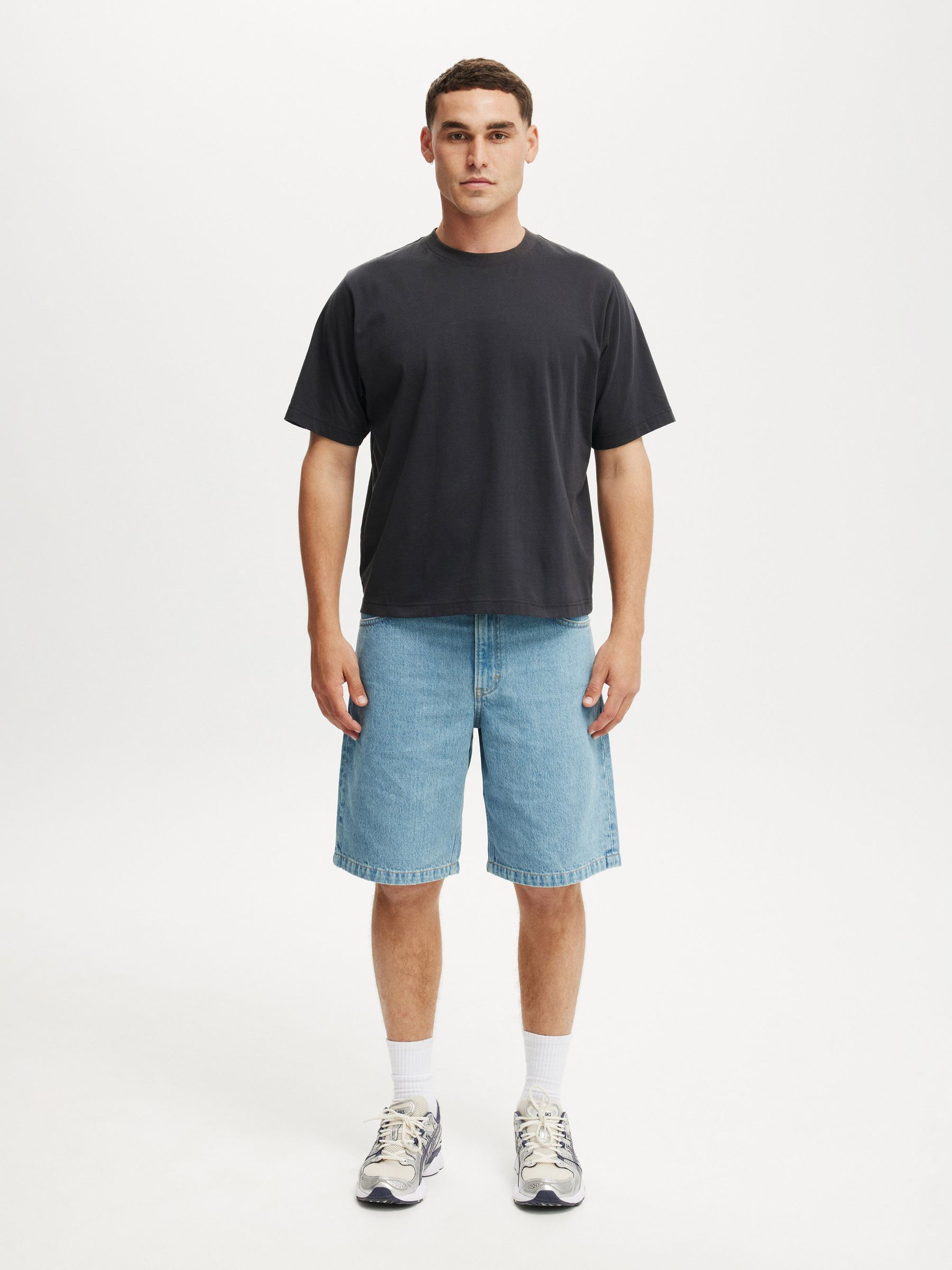 Buy Cotton On Verve Blue Baggy Denim Shorts from Next USA
