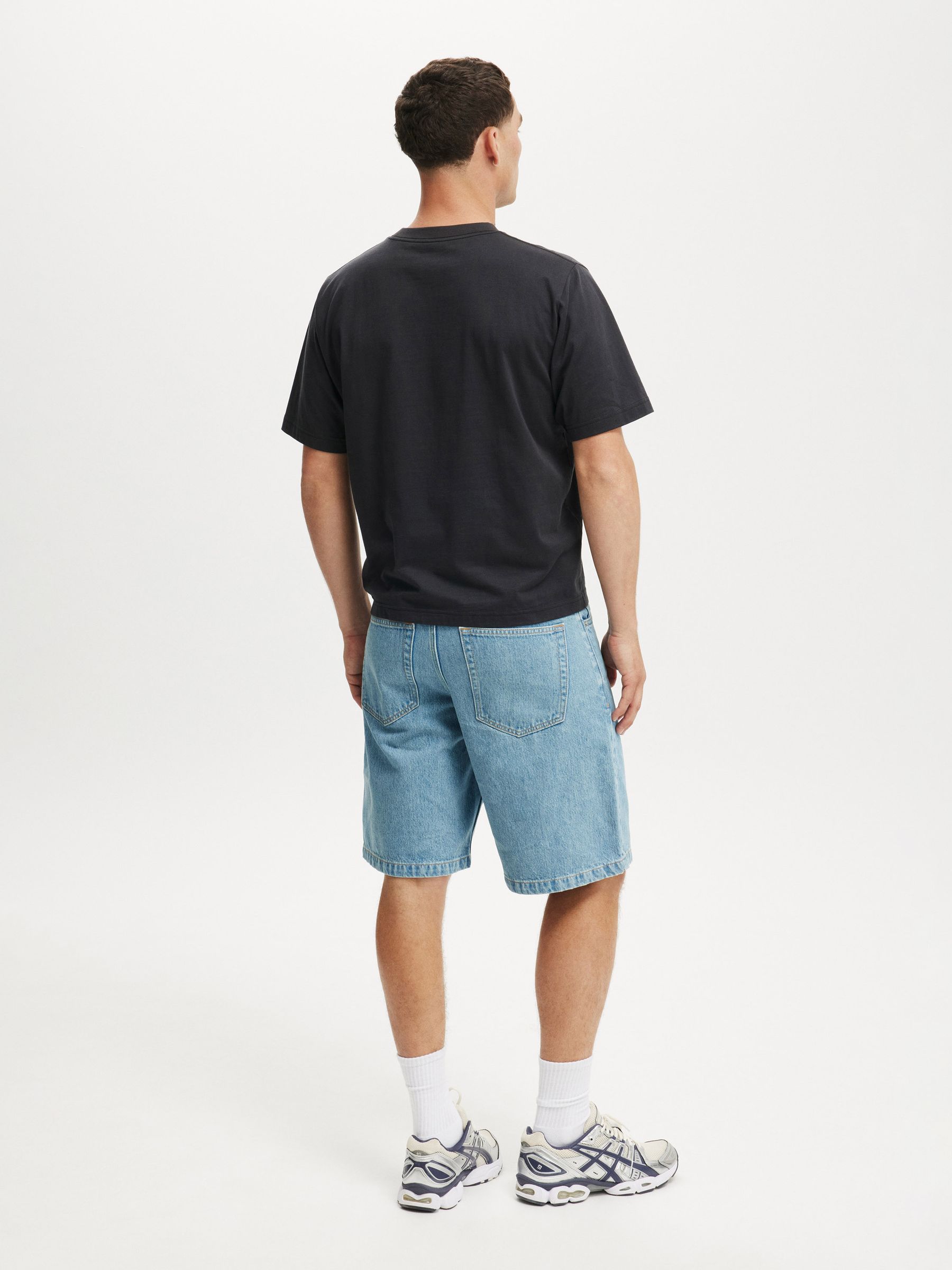 Buy Cotton On Verve Blue Baggy Denim Shorts from Next USA