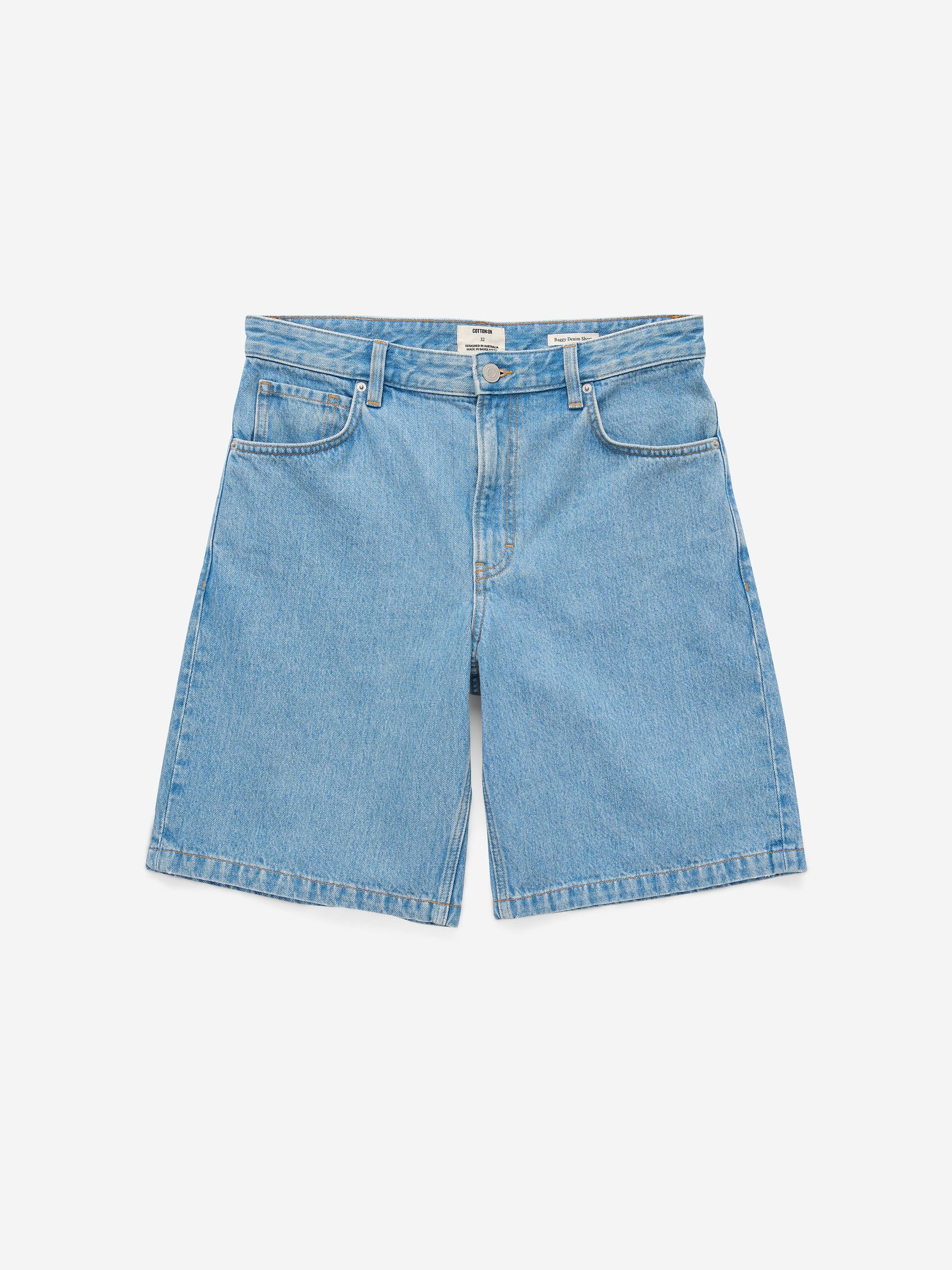 Buy Cotton On Verve Blue Baggy Denim Shorts from Next USA