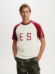 Cotton On Cream Everyday Fit Graphic T-Shirt - Image 1 of 4