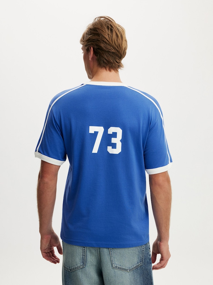Cotton On Royal Blue/Italia 73 Everyday Fit Graphic T-Shirt - Image 2 of 4 Cotton On Royal Blue/Italia 73 Everyday Fit Graphic T-Shirt - Image 2 of 4