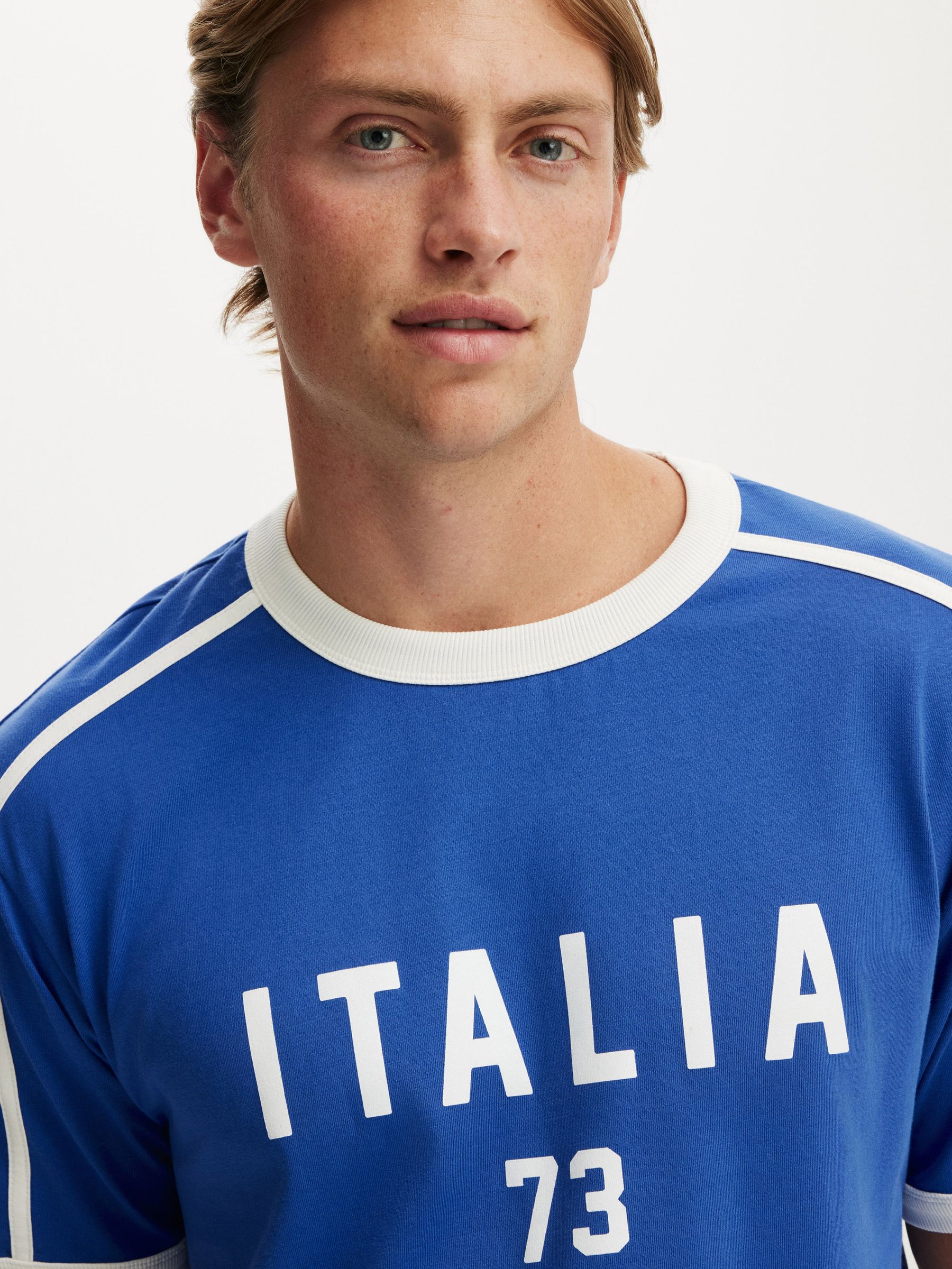 Buy Cotton On Royal Blue/Italia 73 Everyday Fit Graphic T-Shirt