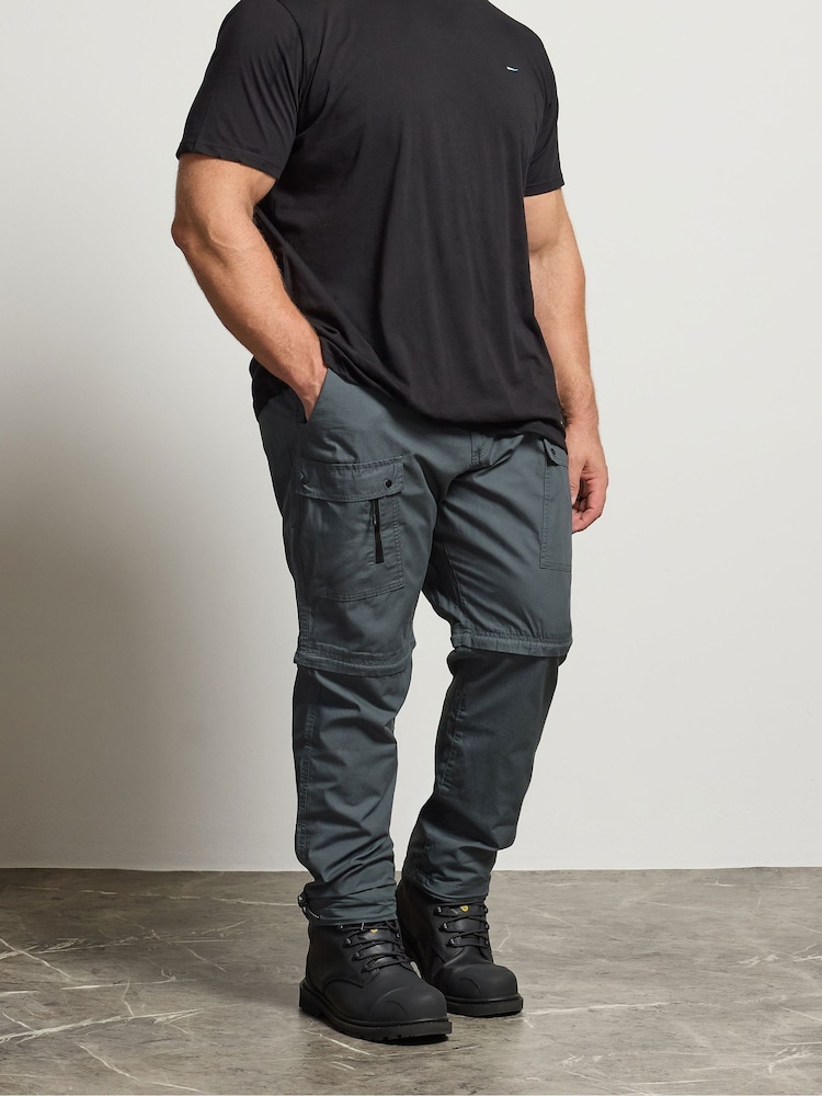 BadRhino Big & Tall Grey 2 in 1 Trekking Trousers - Image 1 of 4