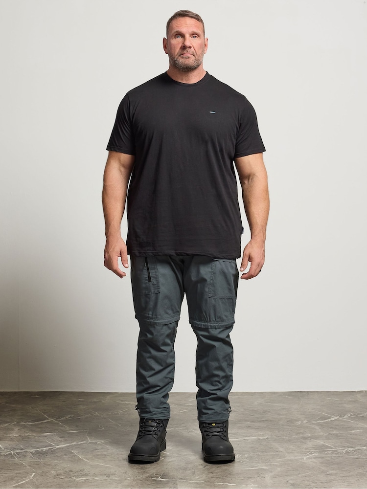 BadRhino Big & Tall Grey 2 in 1 Trekking Trousers - Image 2 of 4