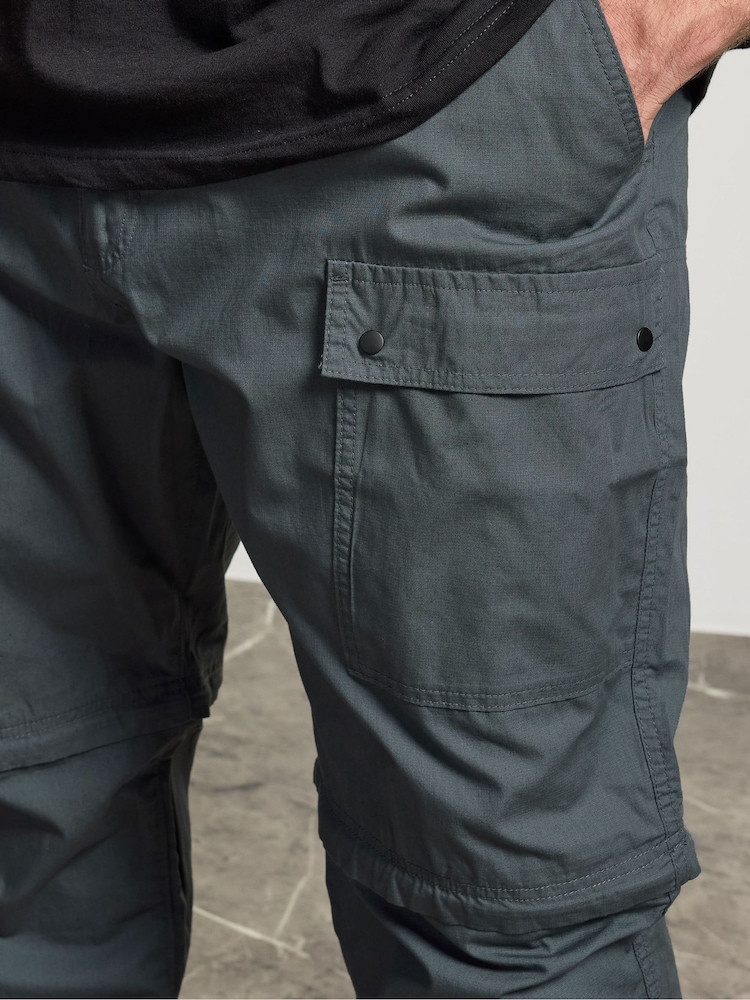 BadRhino Big & Tall Grey 2 in 1 Trekking Trousers - Image 4 of 4