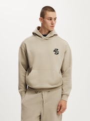 Cotton On Grey Box Fit Graphic Hoodie - Image 1 of 5