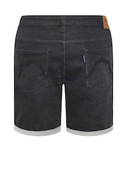 BadRhino Big & Tall Black Ultra Stretch Denim Shorts - Image 6 of 6