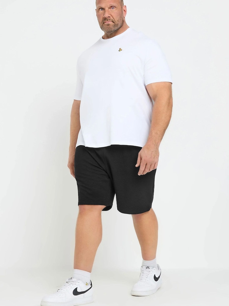 BadRhino Big & Tall Black Ribbed Shorts - Image 1 of 7