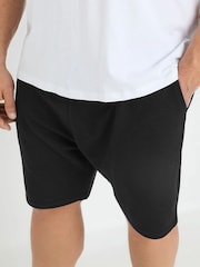 BadRhino Big & Tall Black Ribbed Shorts - Image 3 of 7