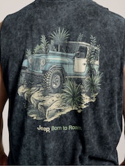 Chaleco BadRhino Big & Tall Longline Jeep Born To Rome Muscle Vest - Imagen 5 de 7